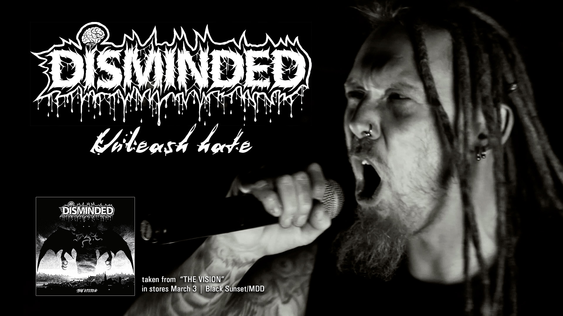 Disminded, pubblicato il video di “Unleash Hate” dal prossimo album “The Vision”